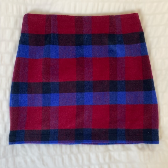 Joe Fresh | Plaid Mini Skirt | size 12 💙❤️ - Picture 1 of 5